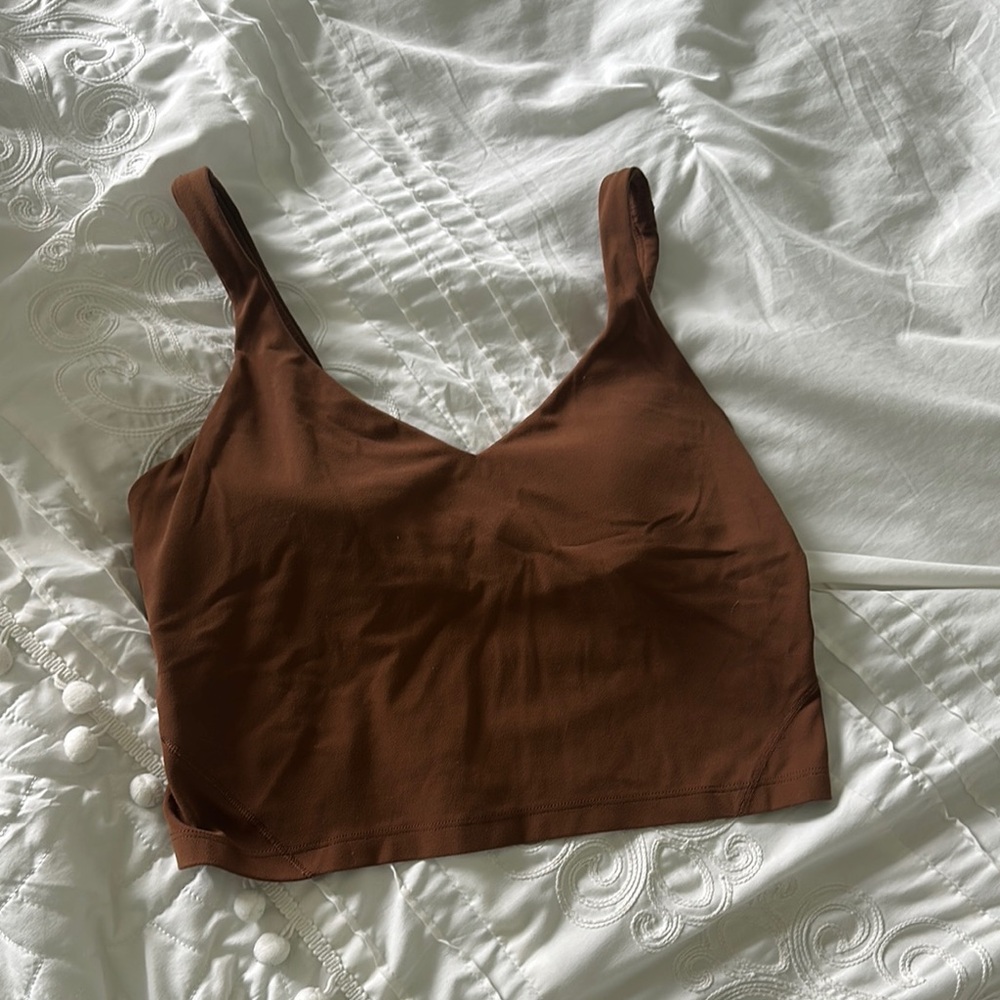 lululemon athletica Brown Crop Top